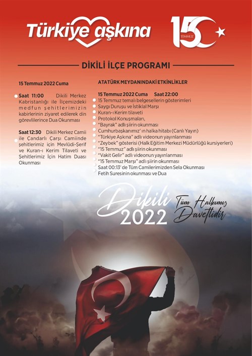 15 Temmuz Demokrasi ve Milli Birlik Günü Anma Programı (2022)